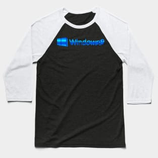 Windows 9 Logo 3D Baseball T-Shirt